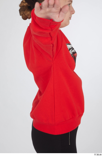 Selin dressed red hoodie sports upper body 0007.jpg